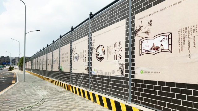 4米高C類裝配式鍍鋅鋼結構圍擋-深圳建筑工程施工外圍圍擋C款<