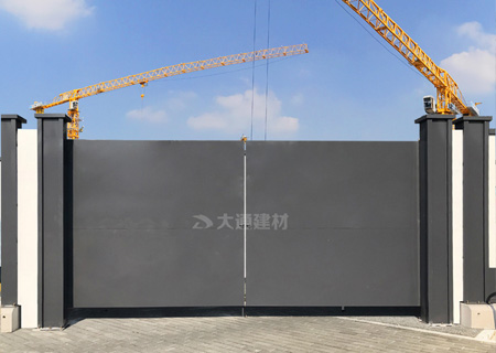 鋼結構工地大門 施工現(xiàn)場大門 工程案例